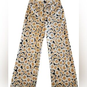 Anthropologie Maeve The Colette Sunflower Pants, 30t